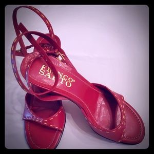 Franco sarto open toed wedge